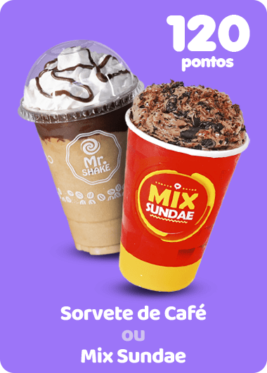 Sorvete de Café ou Mix Sundae